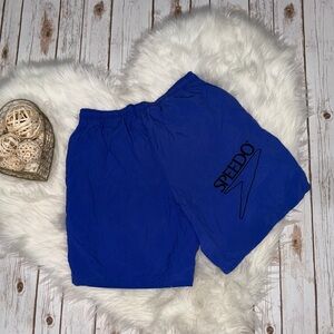 Speedo Men's Cobalt Blue Athletic Swim Shorts